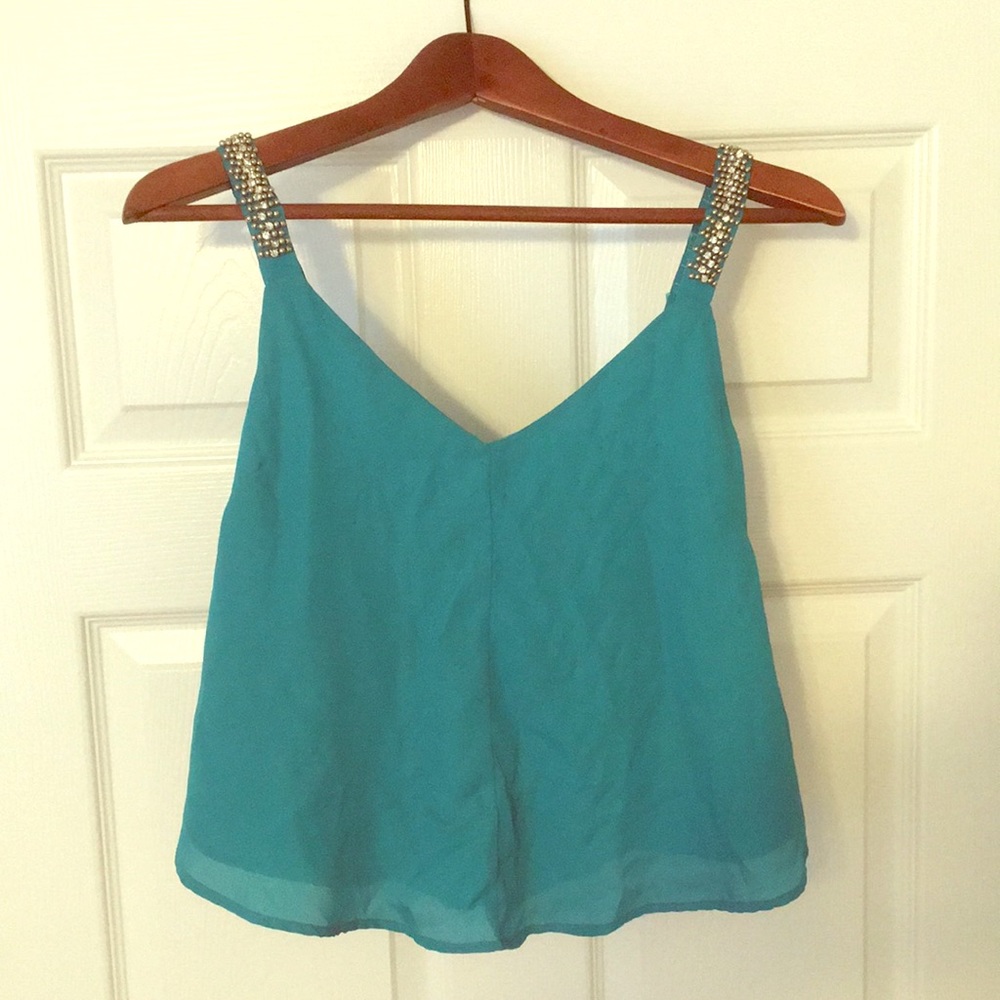 Beaded tank top by Charlotte Russe.